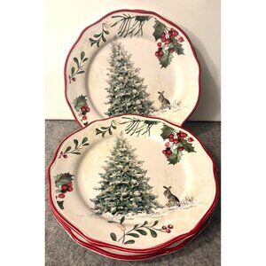 Better Homes and Gardens Heritage Collection Earthenware Winter/Christmas 8.75"